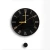 Import Factory price Luxury Sahara Noir black marble wall clock from China