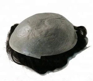 Factory Price natural looking V loop ultra thin skin Invisible Mens Toupee