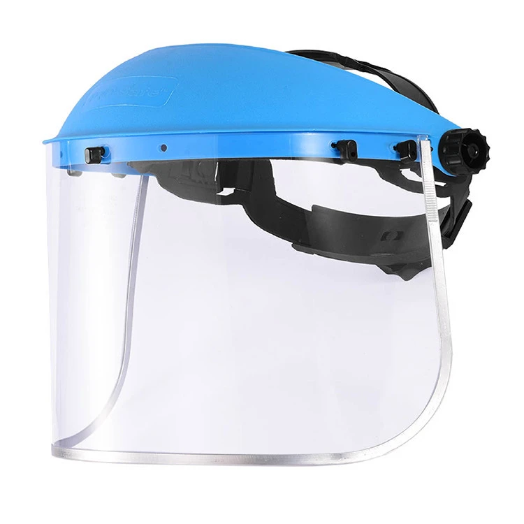 Factory Sales Protect Face And Head Absorbable Uv Anti -falling PC Face Shield