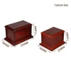 Factory Wholesale Birch Funeral Supplies Cremation Ashes Wooden Cinerary Casket