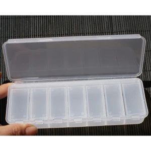 factory wholesale plastic 7 day pill box transparent seven grids storage container custom logo medicine case