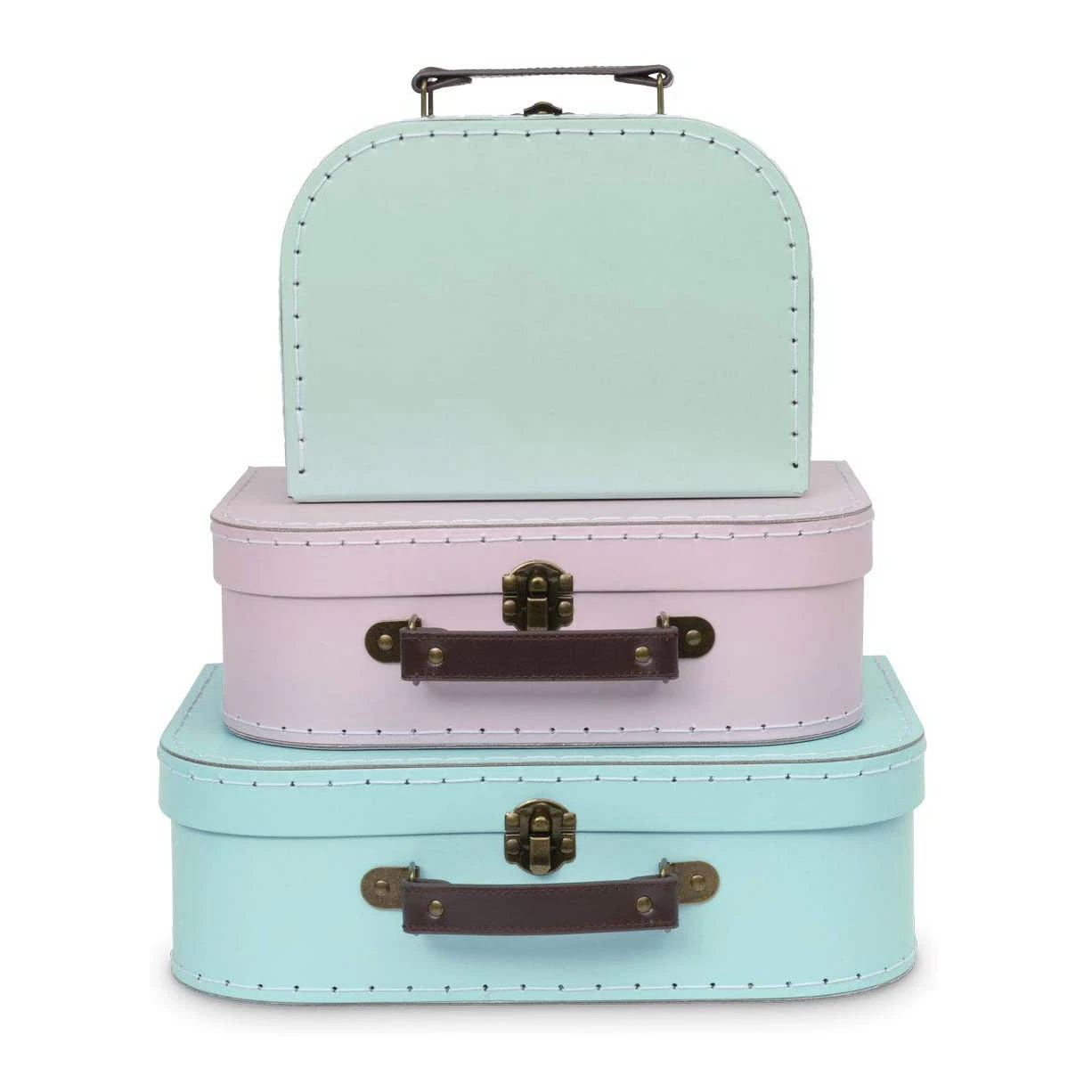 Fancy paperboard home storage suitcase wedding gift packing suitcase