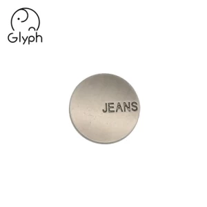 custom logo jeans buttons