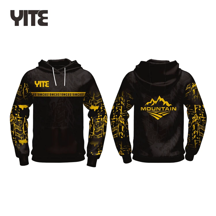 Customize Printed Hoodie Oversize Pullover Unisex blank Polyester sublimation  hoodie for men