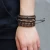 Import Fashion custom braided gift six-piece set craft leather bracelets for girls from China