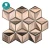 Import Fashion design hexagon shape white ceramic mosaic on sale from China