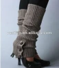 Fashion Ladys 100%Acrylic Knitted buttons Leg warmers 2012