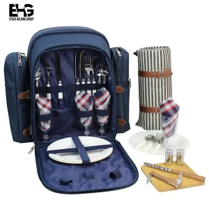 Fashion Portable 600 D Large Capacity Thermos Picnic Bag ,thermal cooler bag canvas picnic bag