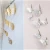 Import Fashion wedding party decoration 3d wall stickers home decor artificial golden silver paper butterfly sticker from China