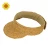 Import Fine Quality Summer Beach Gold Women Hand Sewn Natural Raffia Braid Sun Visor Hat Rollable from China