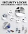 Import Fingerprint Activated Smart Travel Lock USB Biometric Luggage Security Device from Taiwan