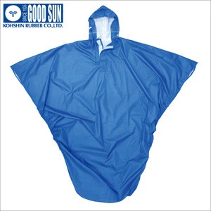 Firmly Poncho Type And Coat Type Recycled Polyester Raincoat