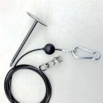 Fitness Home Gym Equipment Workout Rope Ball Parts Steel Cable Control