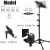 Import floor Phone Tablet Tripod Stand 20 To 50 Inch Height Adjustable 360 Rotating Tablet tripod stand for all 4-12 Inch Devices from China