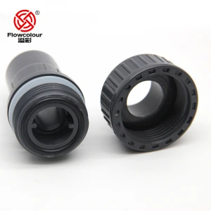 Flowcolour 25-50mm UPVC Quick  Bulkhead Connector Water Connector Pipe Fitting For Aquarium Fish Tank Drainage