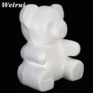Foam material rose teddy bear flower bear DIY handmade materials wedding gifts