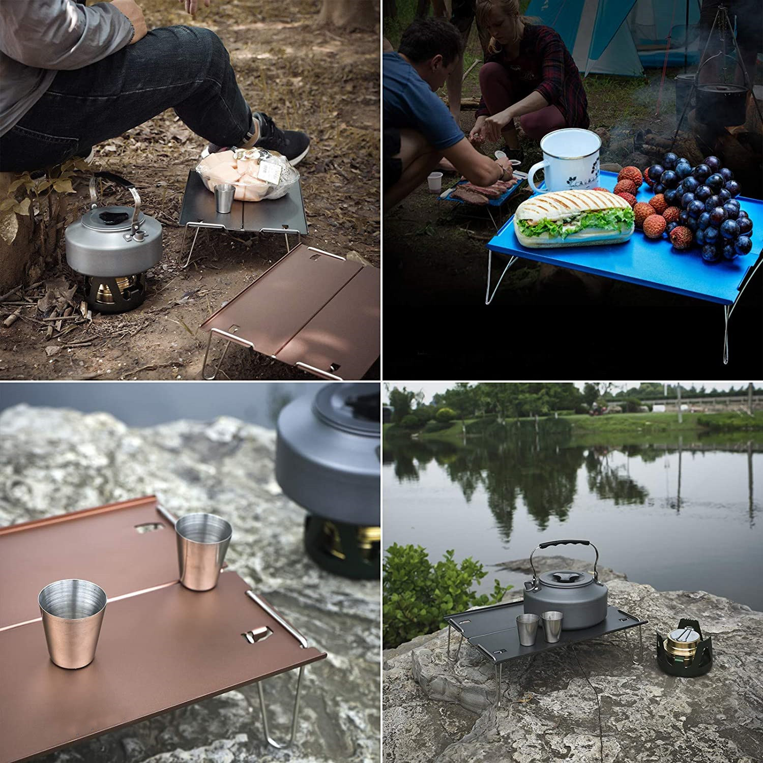 Buy Folding Table Camping Mini Table Folding Aluminum Alloy Compact ...