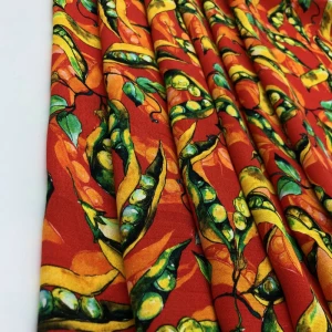 Fonesun-VR44 Women Dress Viscose Rayon Mixed Digital Printed Dobby Fabric