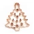 Food Grade Copper Plated Christmas Tree/Gingerbread Man/Snowflake Large Cookie Cutter