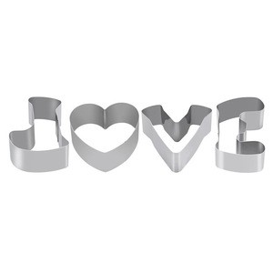 Food Grade PUZZLE  LOVE Baking Mold Cookie Cutter Set Cake Cutter Baking Cookie Mold Tool