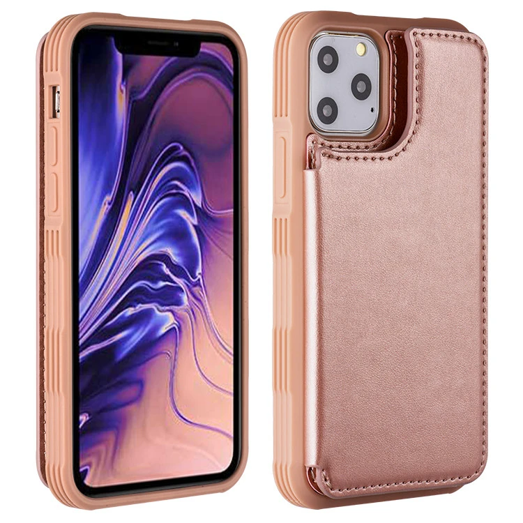 For iPhone 12 Case Shockproof Cell Phone Accessories Flip Stand Leather Tpu Wallet Phone Case Covers For iphone 11 Pro Max