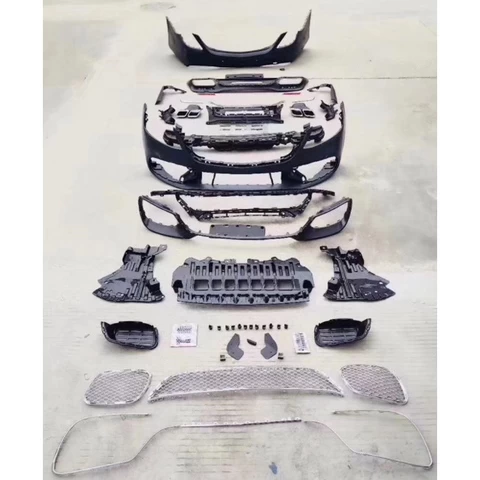 For Mercedes-Benz  New S Class W222 Modified to S65 AMG Front Bumper Body Kit