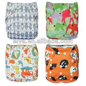 Free Shipping! One Size New Alva Reusable Nappies, One Pocket Reusable Cloth Diaper