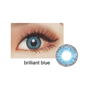 Fresh color 3 tone contact lens 14.5mm big eye hoe selling cosmetic contact lenses