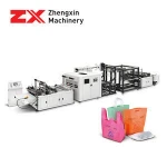 full automatic ultrasonic handle d-cut nonwoven fabric bag making machine