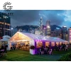 Galaxy Zimbabwe 20X20 Canvas Event Tent 10 X 10 Full Set 800 People Event Cover Tents For Events