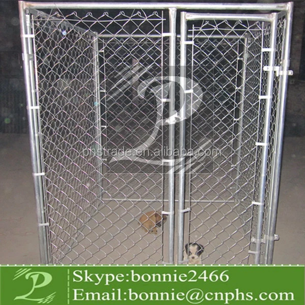 Galvanized temporary dog run fence panels