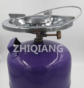 Gas burner cooking stove of 3KG lpg gas cylinder for Africa Nigeria camping
