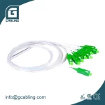 Gcabling 1X8 SC/APC G657A 9/125um optical fiber splitter SM 0.9mm PLC splitter fiber optic equipment fiber optic splitter