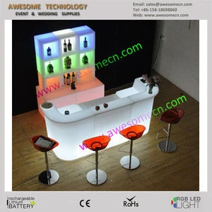 General use portable led outdoor bar counter lighting furniture