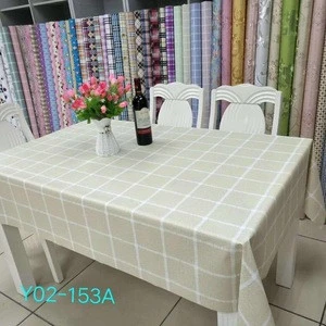 Gold PVC Table Cloth with woven backing