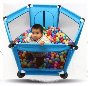 good portable folding baby playard, plastic baby playpen with high quality.