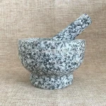 Granite mortar and pestle