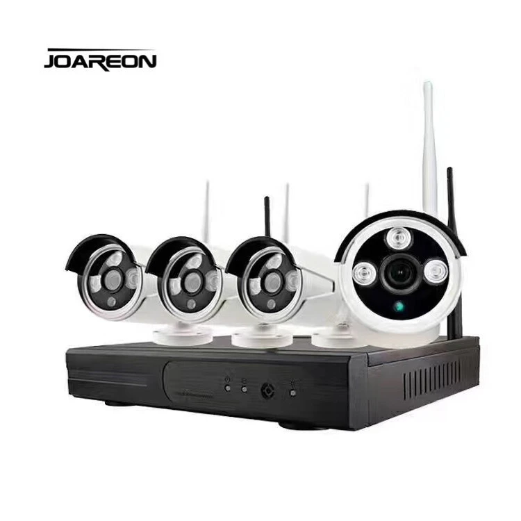 H.265 4CH 1080P Wireless NVR Kit CCTV Outdoor  Video Surveillance Home Security Camera System Wireless