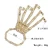 Import Hand decoration fashion personality punk skeleton hand bone universal Five Ring Bracelet Adjustable string from China