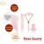 Import Handheld Double Welded Rose Quartz Guasha Facial Massage wrinkle removal Natural face neck body Pink Jade Roller from China