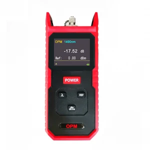 Handheld optical power meter with wavelengths from 800nm to 1700nm plus or minus 10%dB with default FC/PC Ceramic Ferrule