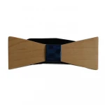 handmade formal adults stripe business wedding wood bowtie hanky cufflink brooch gift box set