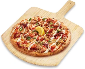 Handmade Unfinished Custom Timber Pine Wood Kitchen Tools Wooden Pizza Tray