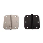 Hardware accessory furniture steel/ iron radius metal round corner spring door hinge