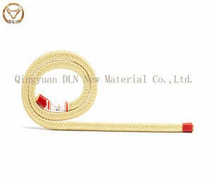 heat resistant aramid square braided rope for ceramic rollers on tempering furnace