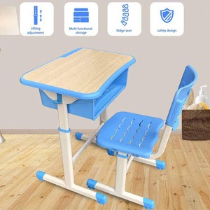 Height Adjustable Kids Desk and Chair Set for School