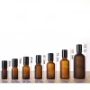 Hengjian 5ml 10ml 15ml 20ml 30ml 50ml 100ml frosted amber glass roller bottle roll on ball essential oil perfume bottle with cap