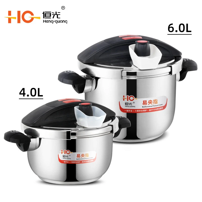 HG NEW 304 pressure cooker stainless steel pressure cooker  General Use for Gas and Induction Cooker amazon