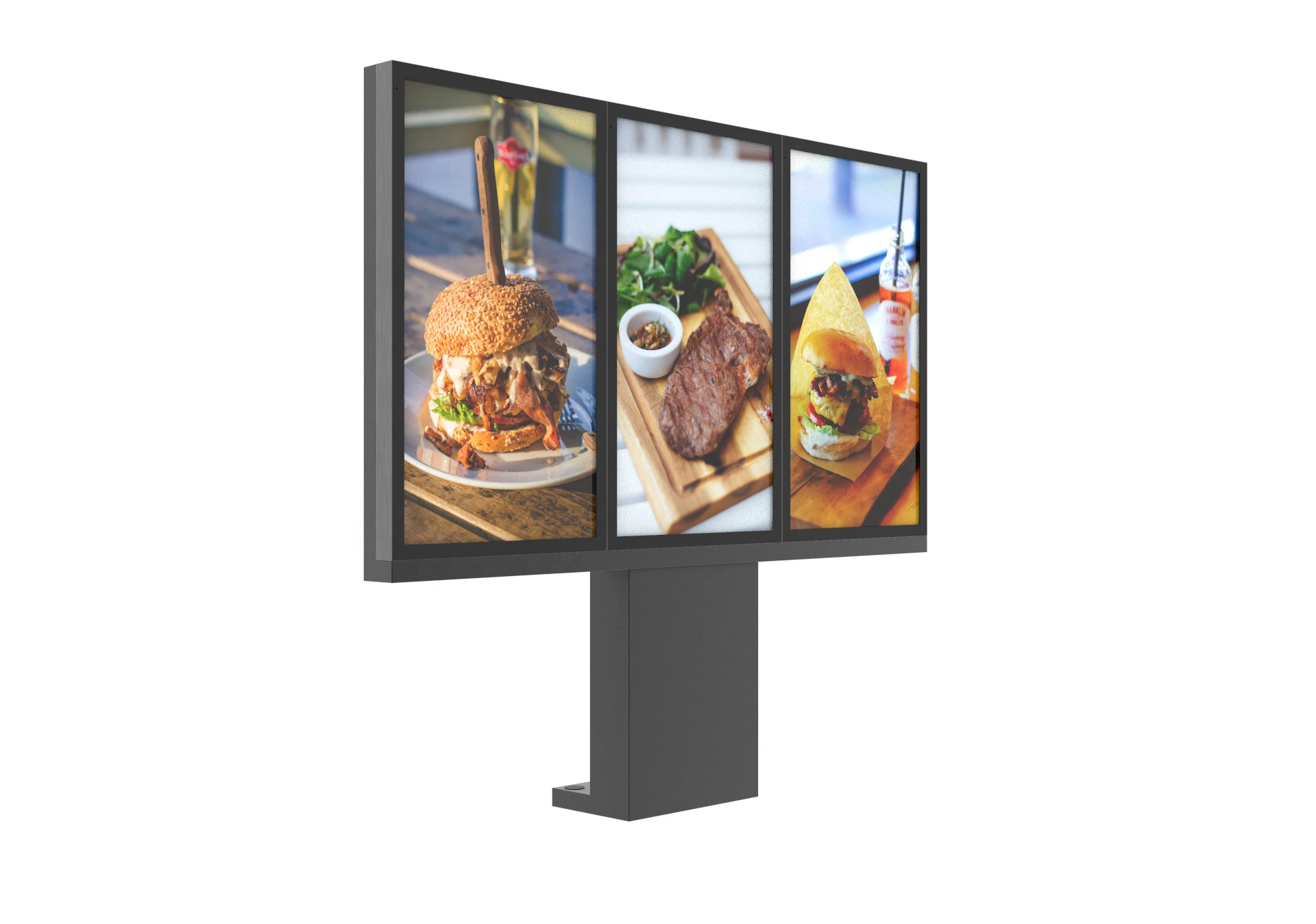 High Brightness 55 inch Outdoor LCD Advertising Kiosk Advertising Equipment