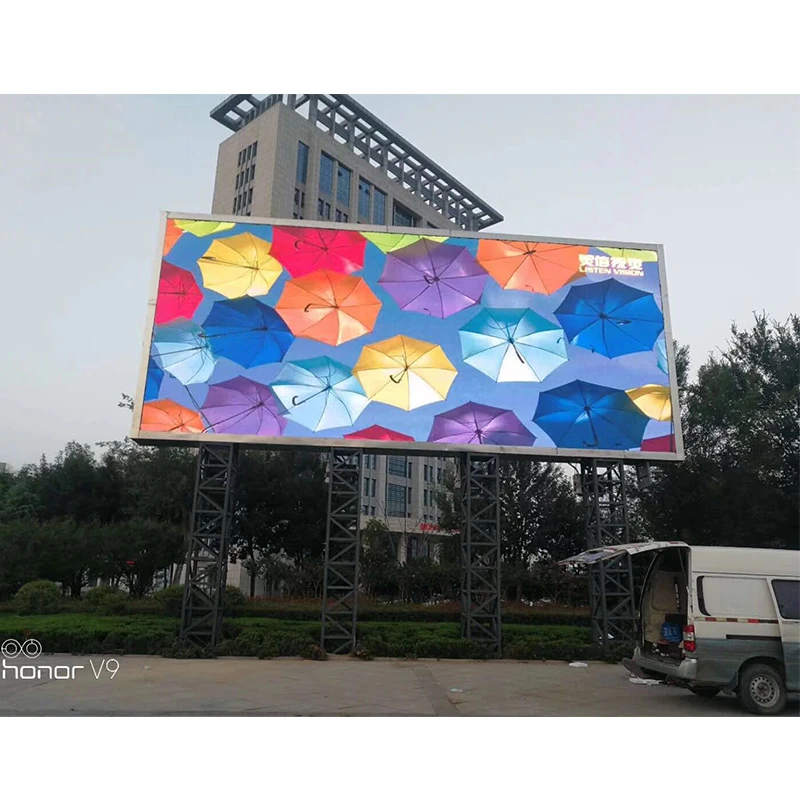High brightness good price China manufacturer outdoor p6 full color led display screen advertising  led video wall billboard